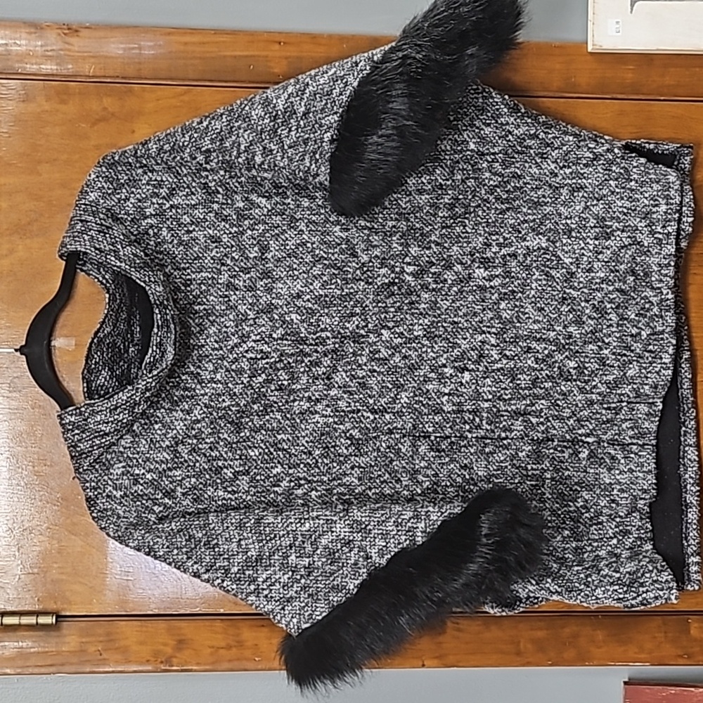 Azz Trading Gray Poncho